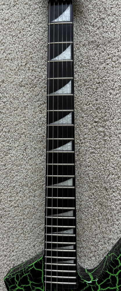 Jackson Pro Series Signature Brandon Ellis Kelly Electric Guitar, Green Crackle, New Gig Bag