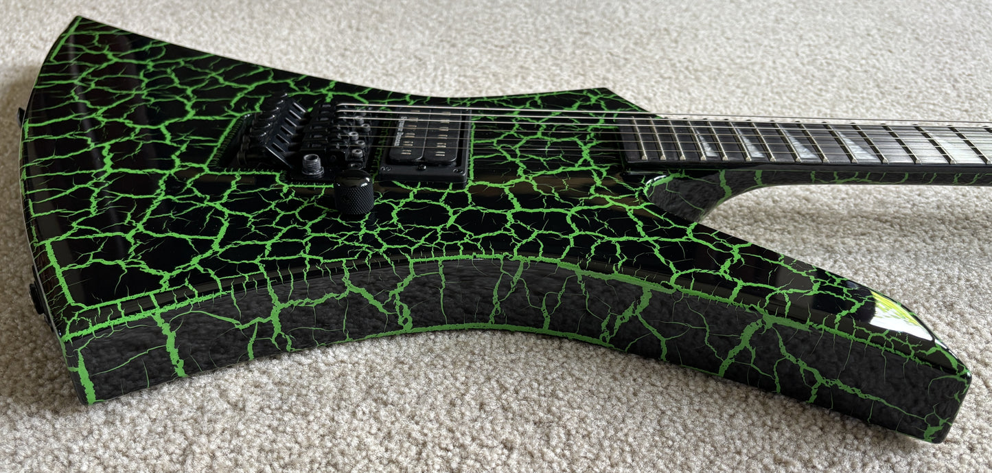 Jackson Pro Series Signature Brandon Ellis Kelly Electric Guitar, Green Crackle, New Gig Bag