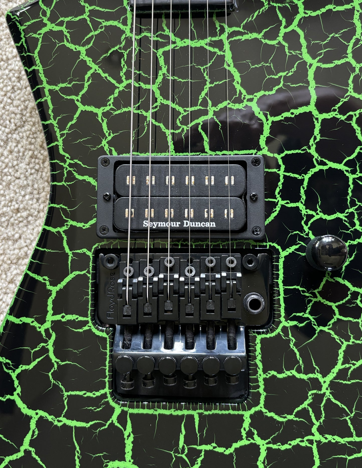 Jackson Pro Series Signature Brandon Ellis Kelly Electric Guitar, Green Crackle, New Gig Bag