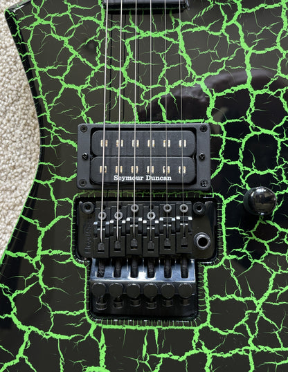Jackson Pro Series Signature Brandon Ellis Kelly Electric Guitar, Green Crackle, New Gig Bag