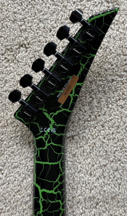 Jackson Pro Series Signature Brandon Ellis Kelly Electric Guitar, Green Crackle, New Gig Bag