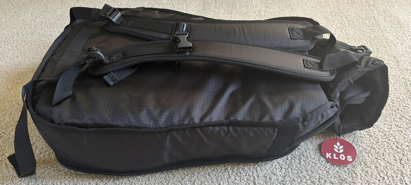 KLOS Full Carbon Series Grand Cutaway Mini Acoustic Electric Guitar, Carbon Fiber, Gig Bag