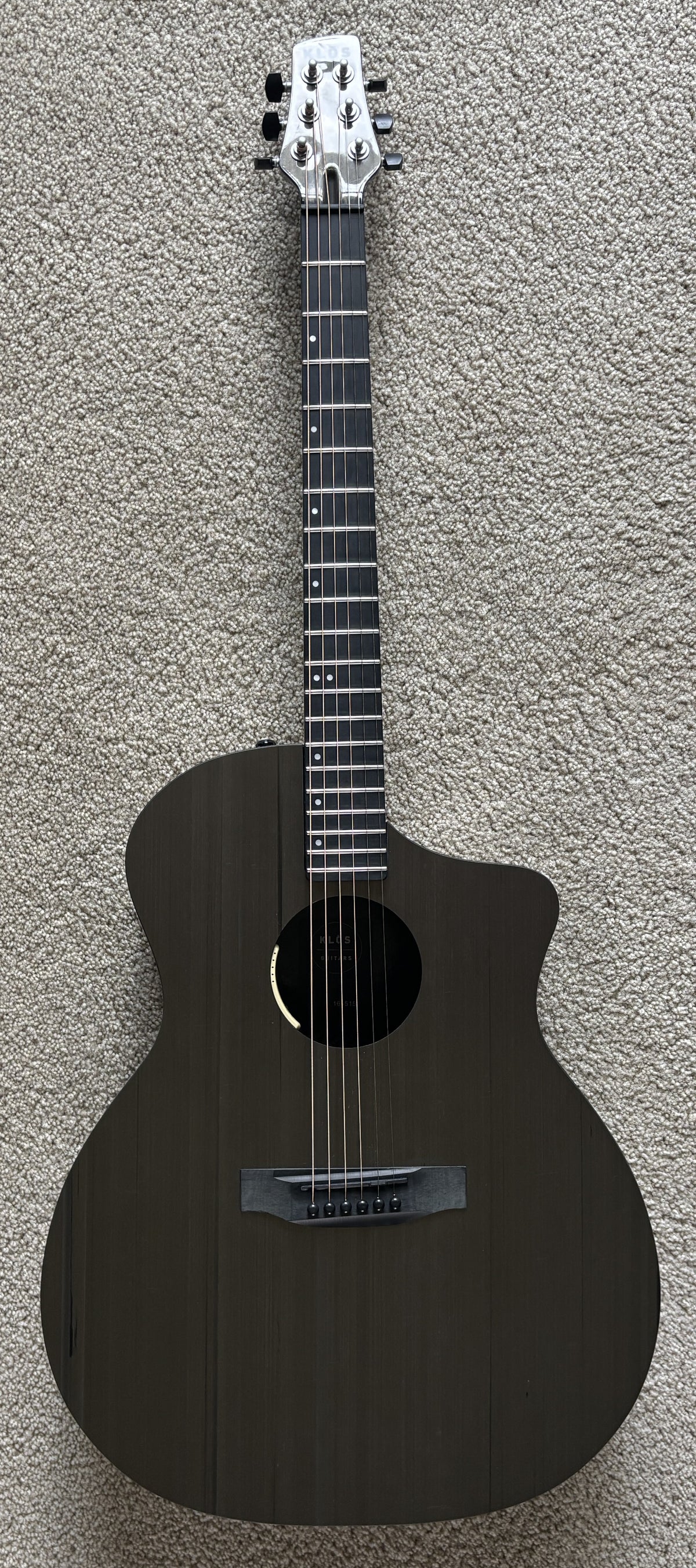 NEW Klos Carbon Timber Grand Cutaway Deluxe Acoustic Electric Guitar, LR Baggs Anthem Pickup, Gig Bag