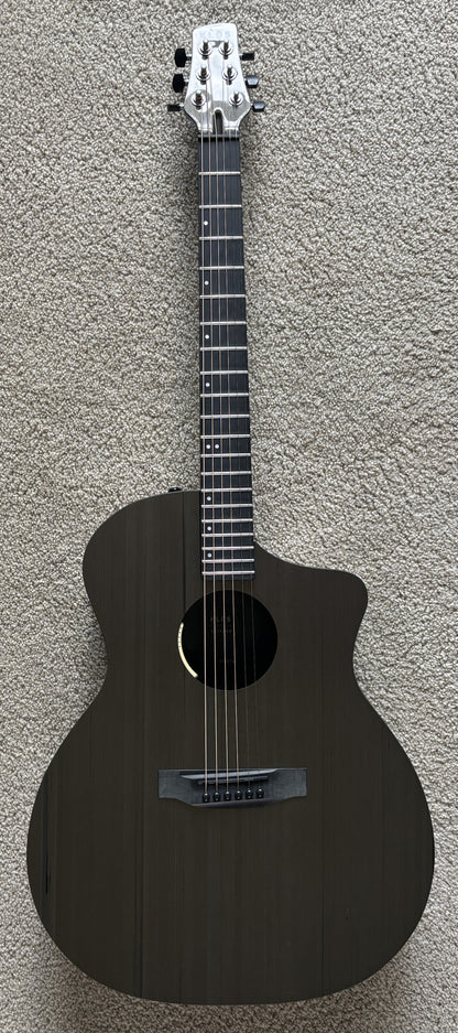 NEW Klos Carbon Timber Grand Cutaway Deluxe Acoustic Electric Guitar, LR Baggs Anthem Pickup, Gig Bag
