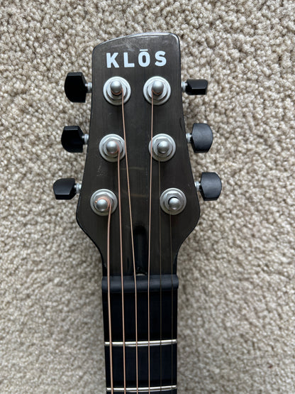 NEW Klos Carbon Timber Grand Cutaway Deluxe Acoustic Electric Guitar, LR Baggs Anthem Pickup, Gig Bag
