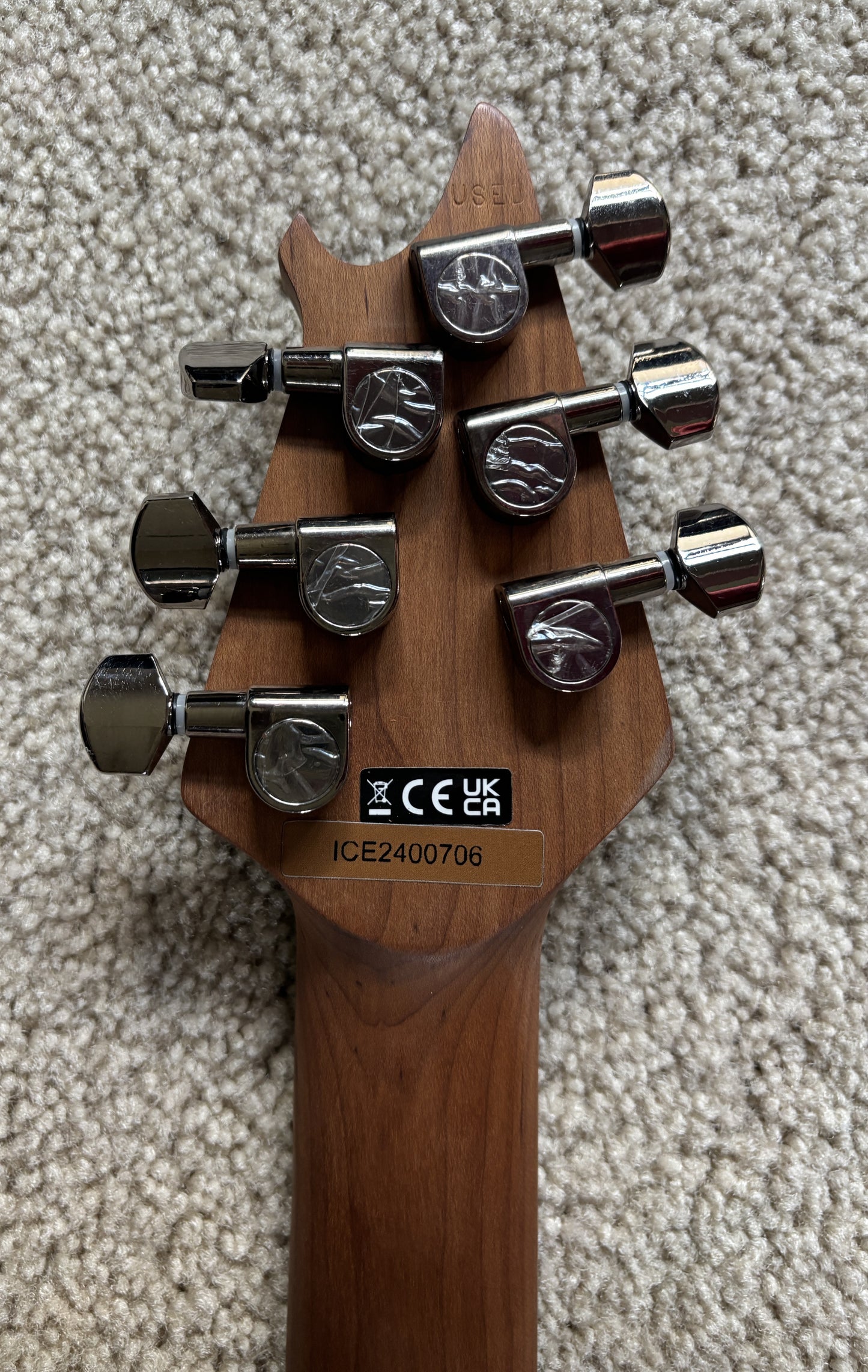 EVH Wolfgang WG Standard Exotic Zebrawood Electric Guitar, Natural Finish