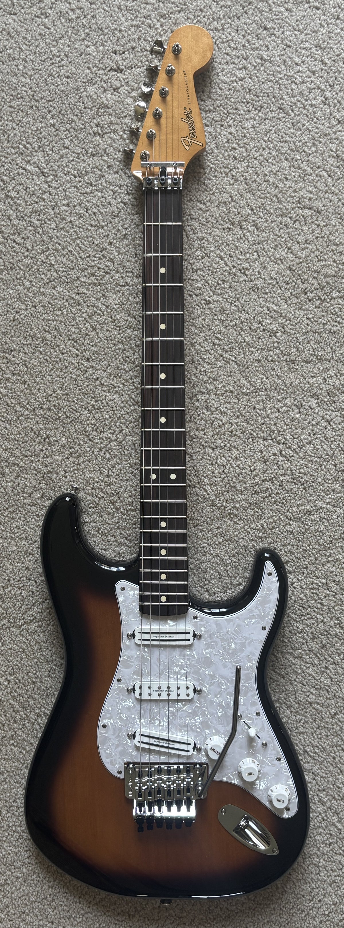 Fender Dave Murray Stratocaster Electric Guitar, Gloss 2-Color Sunburst, New Gig Bag