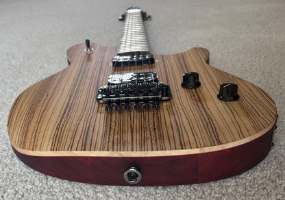 EVH Wolfgang WG Standard Exotic Zebrawood Electric Guitar, Natural Finish, TKL Gig Bag