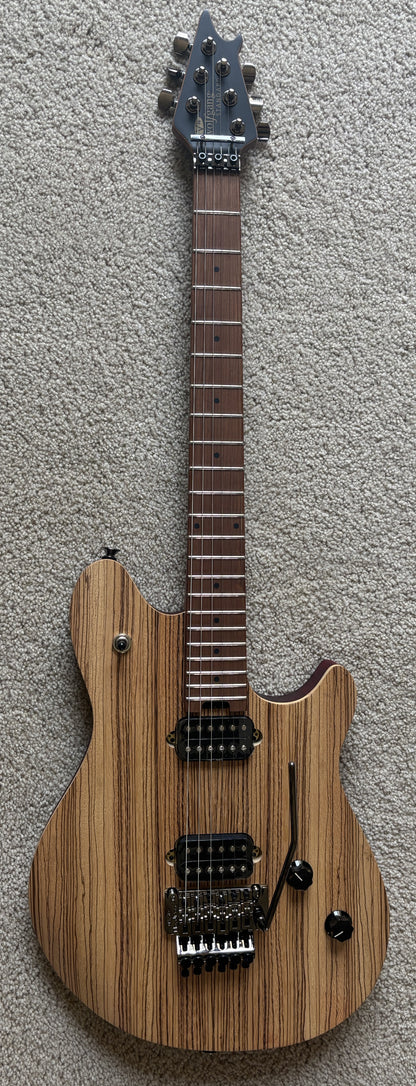 EVH Wolfgang WG Standard Exotic Zebrawood Electric Guitar, Natural Finish, TKL Gig Bag