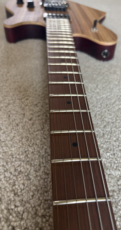 EVH Wolfgang WG Standard Exotic Zebrawood Electric Guitar, Natural Finish, TKL Gig Bag