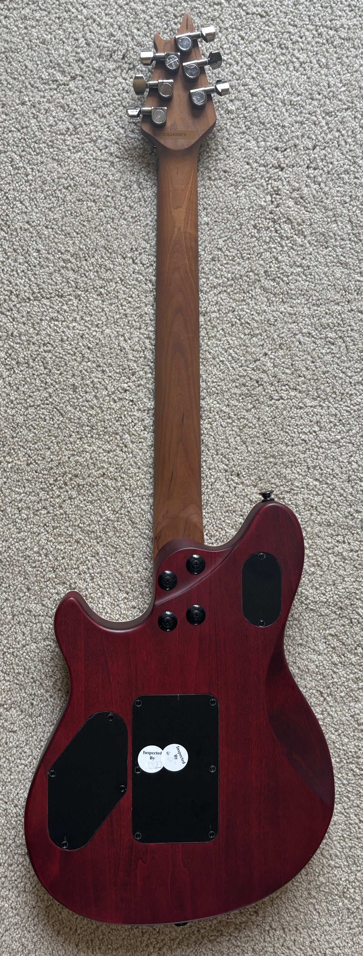 EVH Wolfgang WG Standard Exotic Zebrawood Electric Guitar, Natural Finish, TKL Gig Bag
