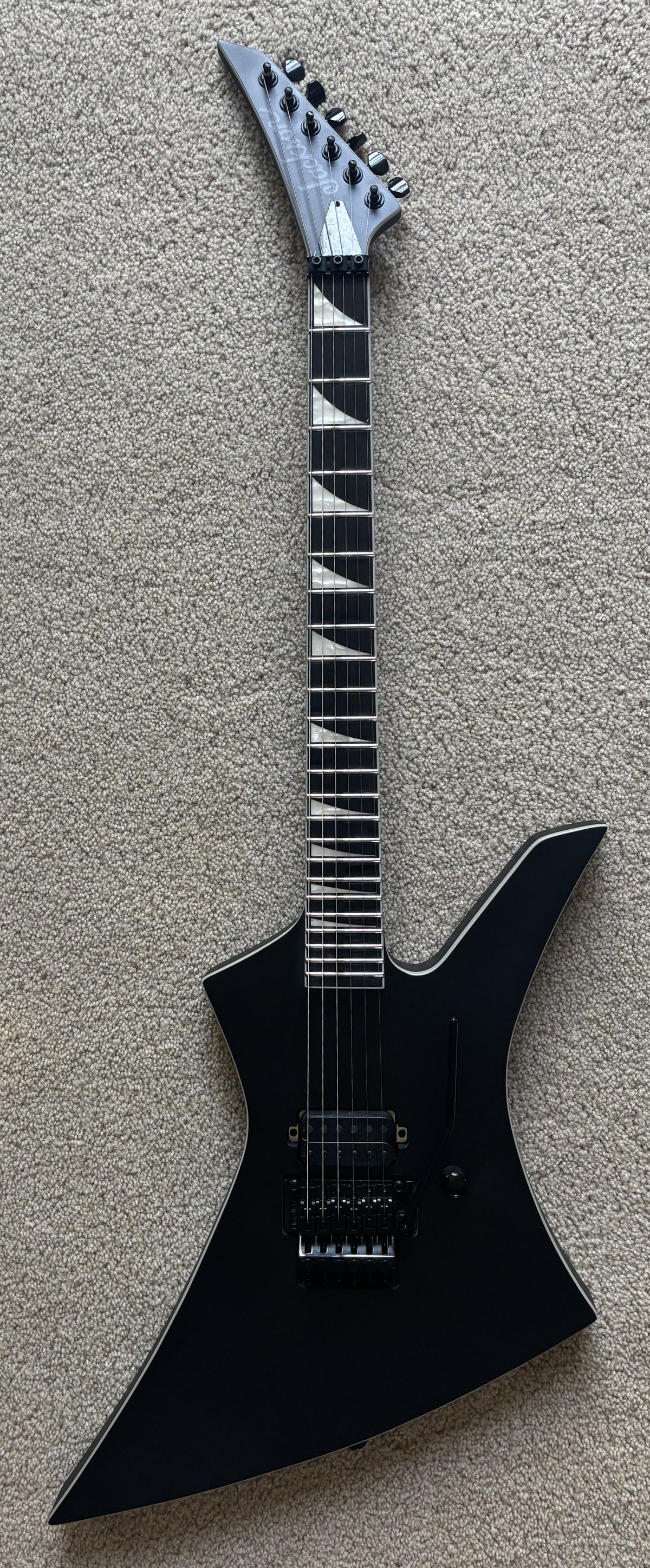 Jackson Pro Plus Pure Metal Limited Edition Kelly KE1A Electric Guitar, Satin Black, Gig Bag