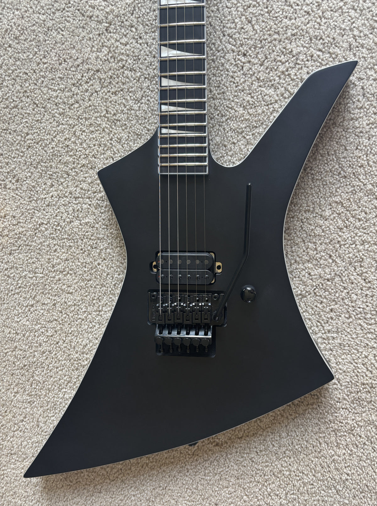 Jackson Pro Plus Pure Metal Limited Edition Kelly KE1A Electric Guitar, Satin Black, Gig Bag