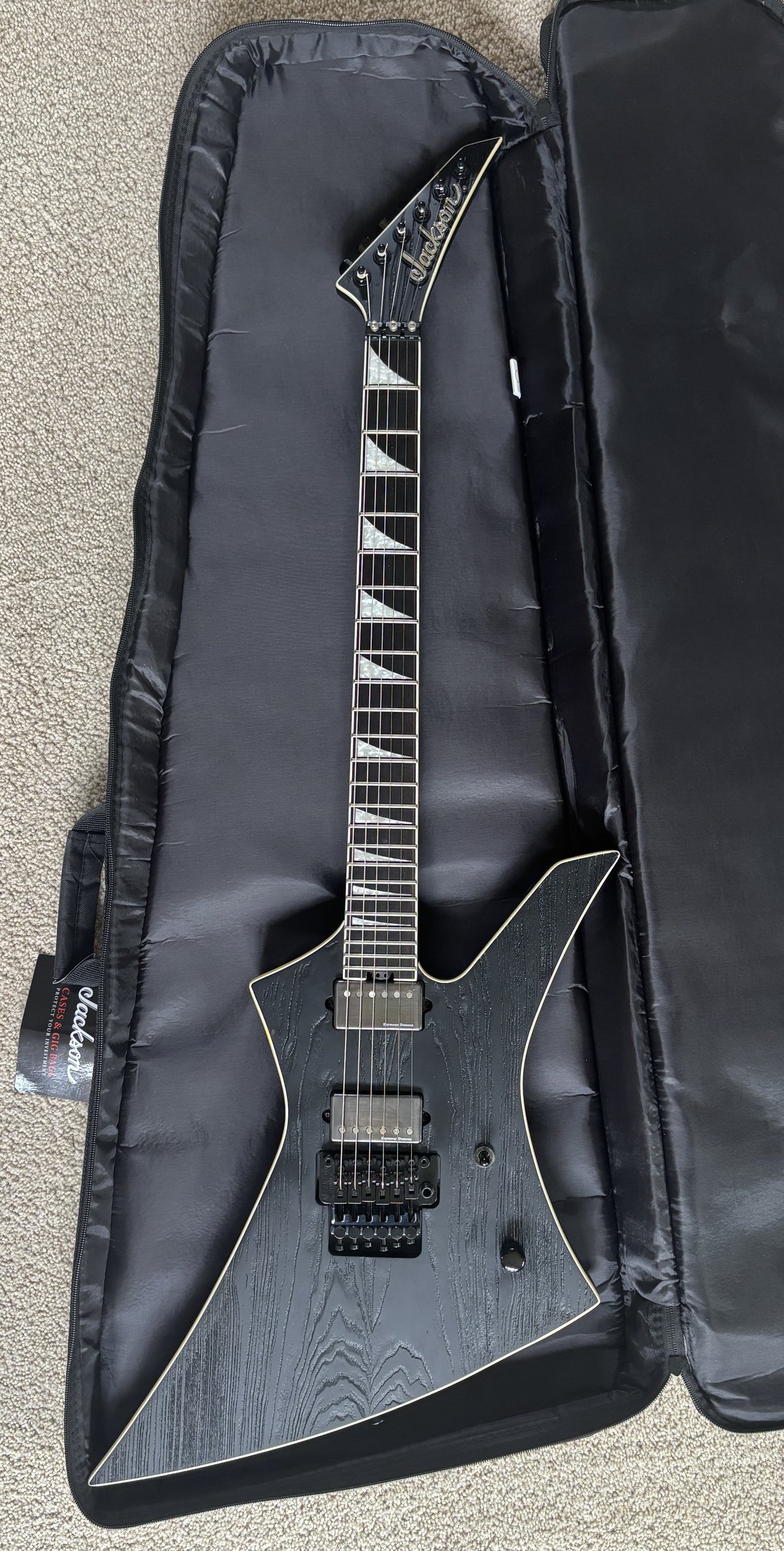 Jackson Pro Series Signature Jeff Loomis Kelly Ash Electric Guitar, Black, Gig Bag