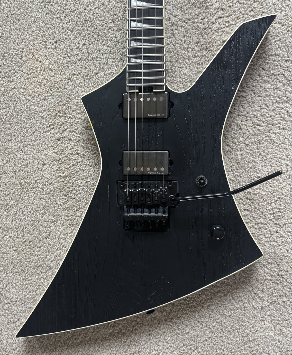 Jackson Pro Series Signature Jeff Loomis Kelly Ash Electric Guitar, Black, Gig Bag