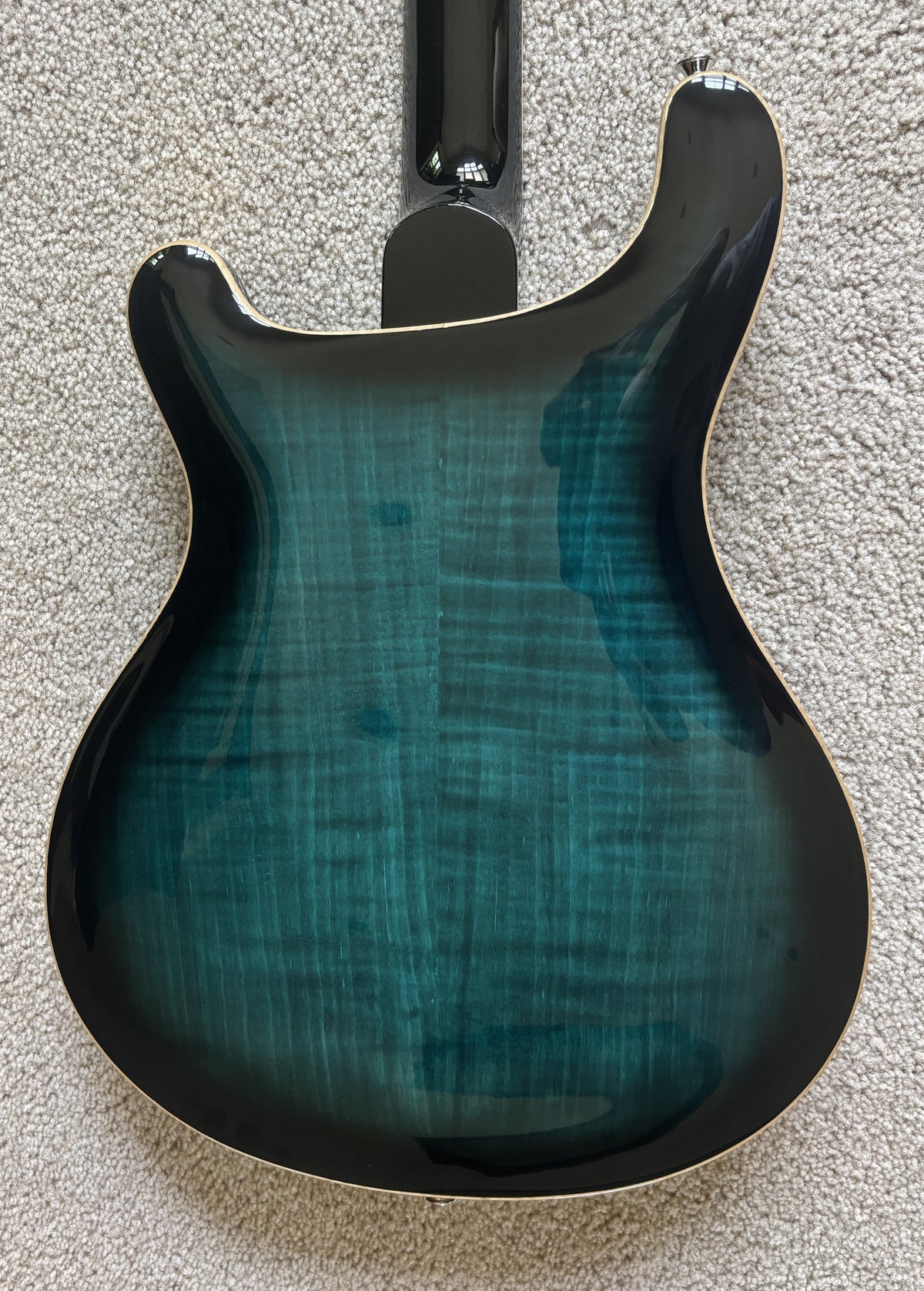 PRS Paul Reed Smith SE Hollowbody II Piezo Electric Guitar, Peacock Blue