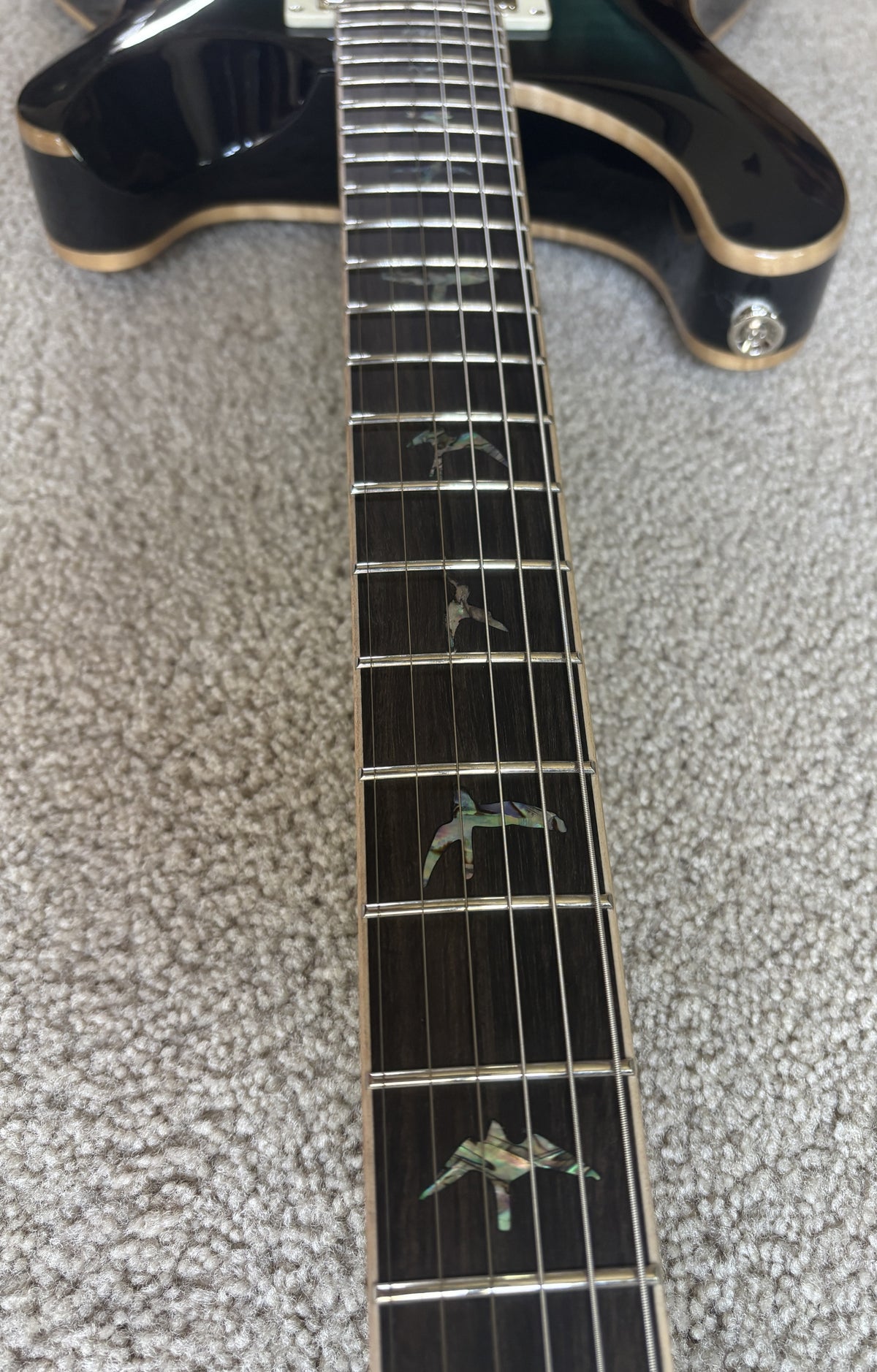 PRS Paul Reed Smith SE Hollowbody II Piezo Electric Guitar, Peacock Blue