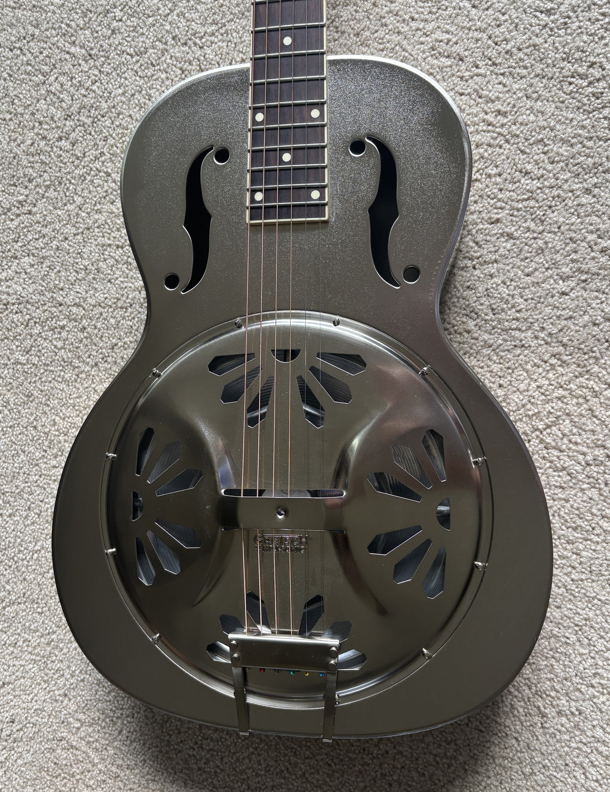 Gretsch G9221 Bobtail Round Neck Acoustic Electric Steel Body Resonator Guitar