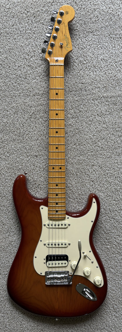 Fender 70th American Professional II Stratocaster HSS Electric Guitar, Sienna Sunburst, Deluxe Molded Case