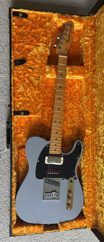 Fender Brent Mason Telecaster Electric Guitar, Primer Gray Satin, Hard Shell Case