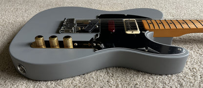 Fender Brent Mason Telecaster Electric Guitar, Primer Gray Satin, Hard Shell Case