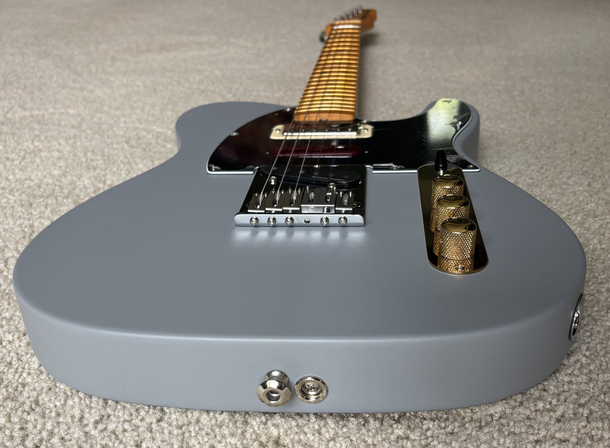 Fender Brent Mason Telecaster Electric Guitar, Primer Gray Satin, Hard Shell Case