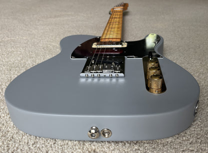 Fender Brent Mason Telecaster Electric Guitar, Primer Gray Satin, Hard Shell Case