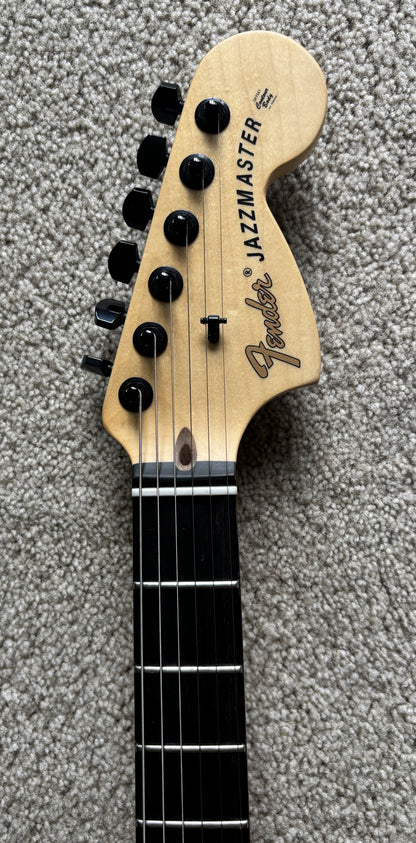 Fender Jim Root Jazzmaster Electric Guitar, Flat Black, Hard Shell Case