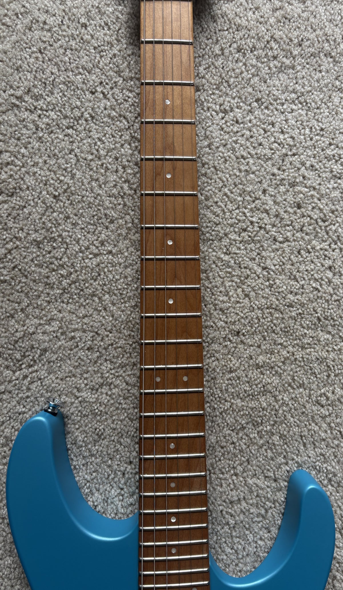 Charvel Pro-Mod DK24 HH 2PT CM Electric Guitar, Matte Blue Frost