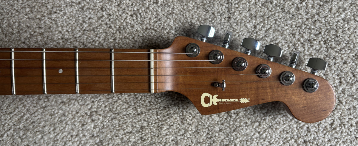 Charvel Pro-Mod DK24 HH 2PT CM Electric Guitar, Matte Blue Frost