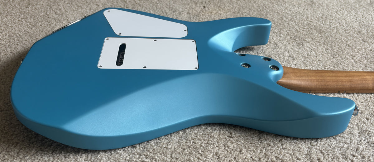 Charvel Pro-Mod DK24 HH 2PT CM Electric Guitar, Matte Blue Frost