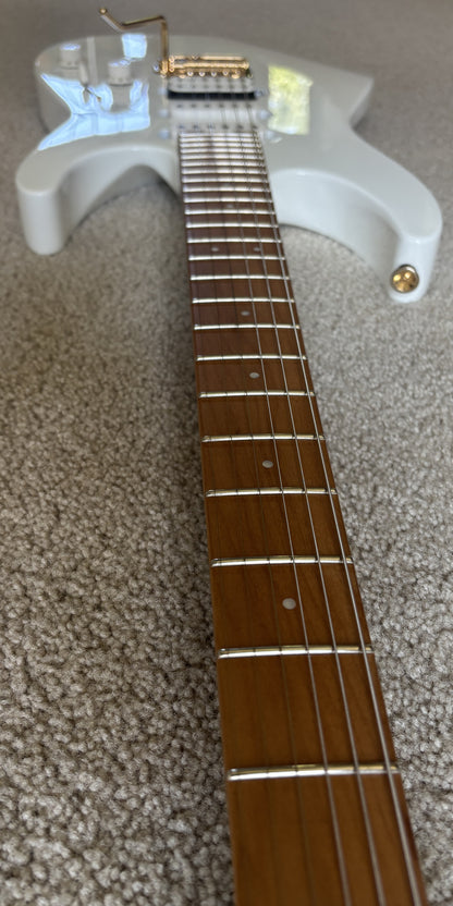 Charvel Pro-Mod DK24 HSS 2PT CM Electric Guitar, Snow White