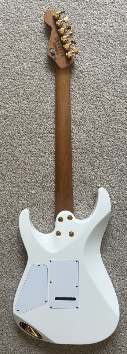Charvel Pro-Mod DK24 HSS 2PT CM Electric Guitar, Snow White