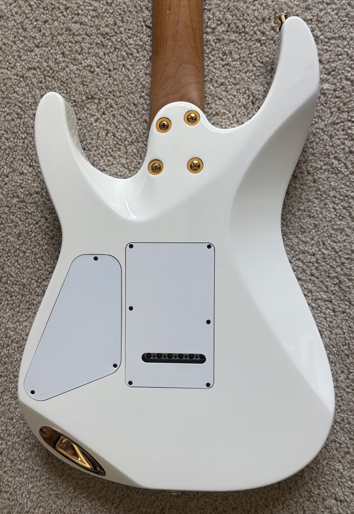 Charvel Pro-Mod DK24 HSS 2PT CM Electric Guitar, Snow White
