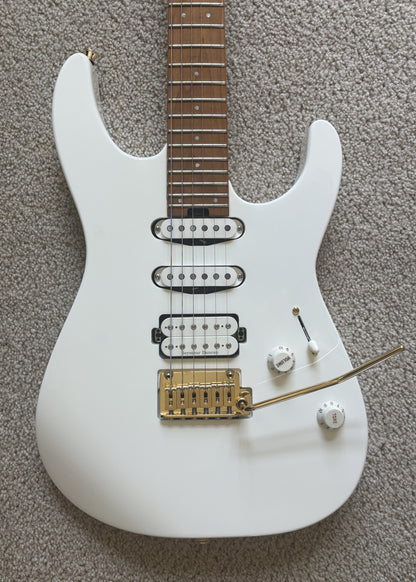 Charvel Pro-Mod DK24 HSS 2PT CM Electric Guitar, Snow White
