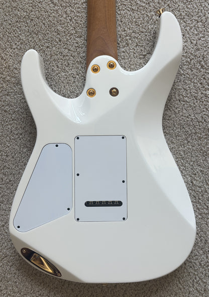 Charvel Pro-Mod DK24 HSS 2PT CM Electric Guitar, Snow White