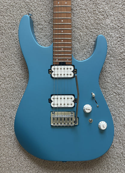 Charvel Pro-Mod DK24 HH 2PT CM Electric Guitar, Matte Blue Frost