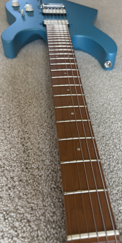Charvel Pro-Mod DK24 HH 2PT CM Electric Guitar, Matte Blue Frost