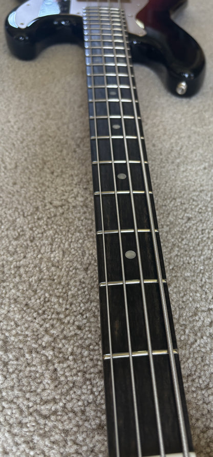 Fender American Ultra II Jazz Bass Guitar, Ultraburst, Deluxe Molded Case