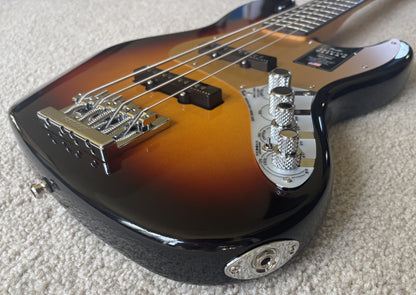 Fender American Ultra II Jazz Bass Guitar, Ultraburst, Deluxe Molded Case