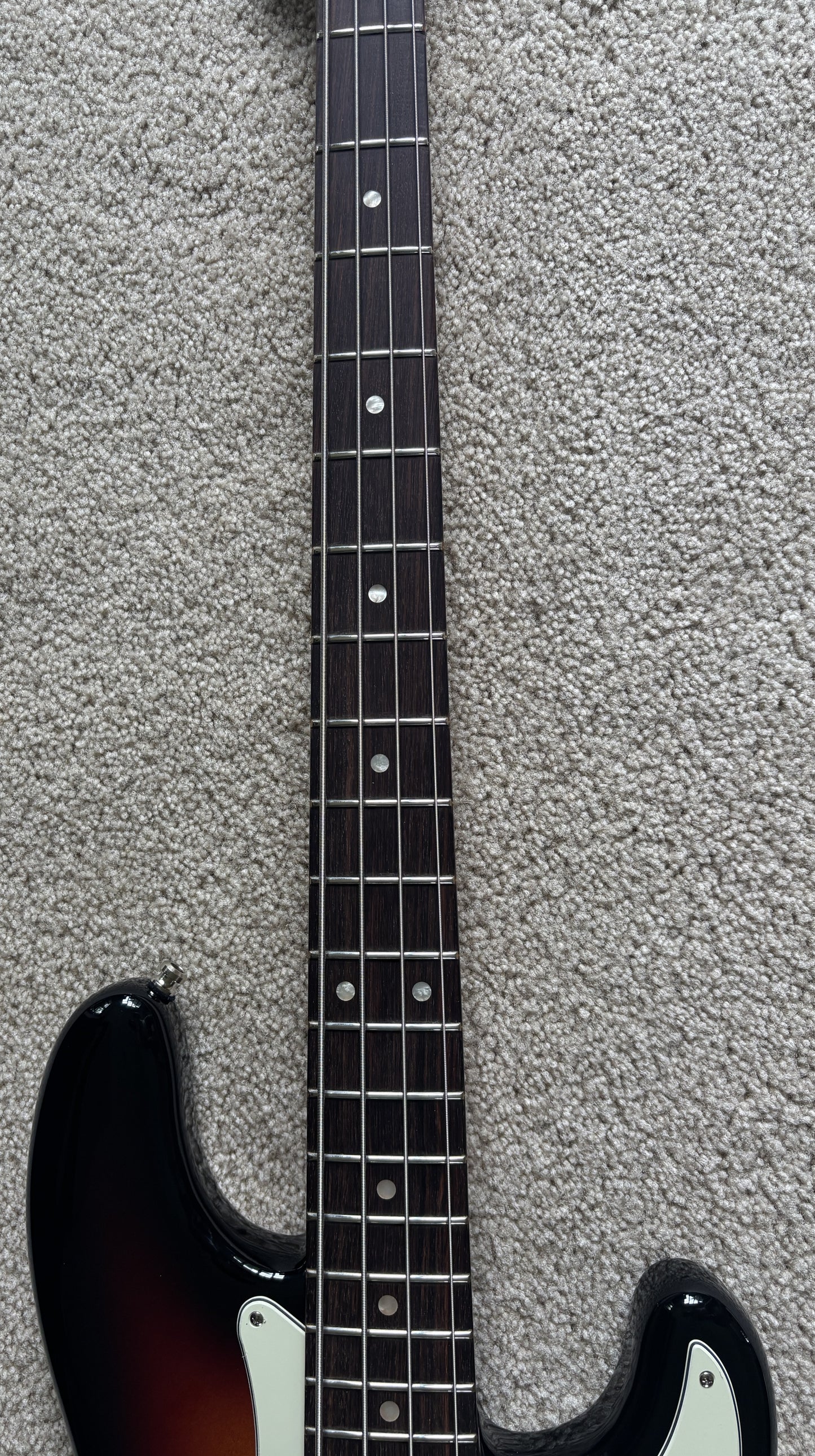 Fender American Ultra Precision Bass Guitar, Ultraburst, Premium Molded Hardshell Case