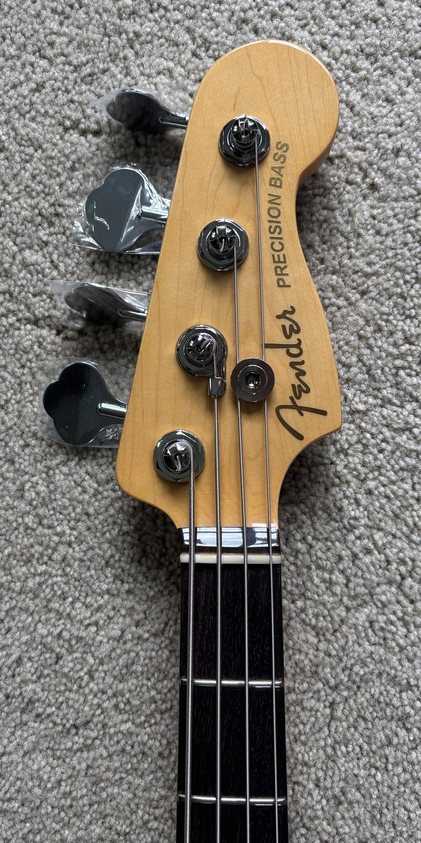 Fender American Ultra Precision Bass Guitar, Ultraburst, Premium Molded Hardshell Case