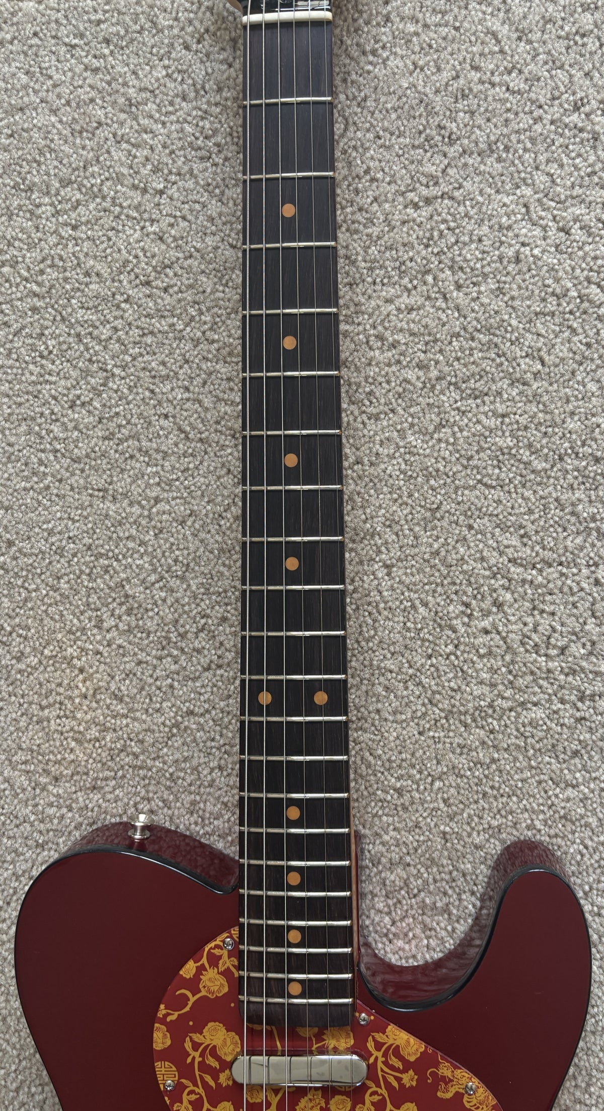 Fender Limited Edition Raphael Saadiq Telecaster Electric Guitar, Dark Red Metallic, Hard Shell Case