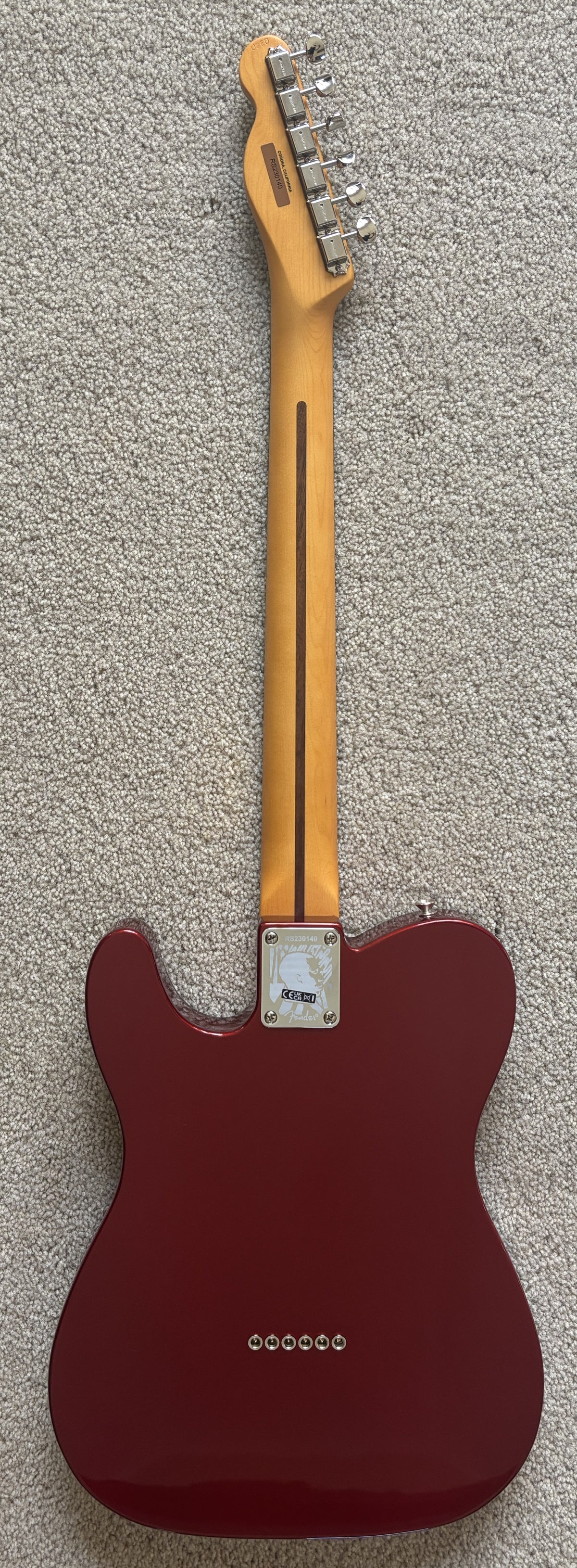 Fender Limited Edition Raphael Saadiq Telecaster Electric Guitar, Dark Red Metallic, Hard Shell Case
