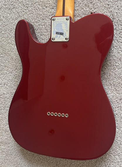Fender Limited Edition Raphael Saadiq Telecaster Electric Guitar, Dark Red Metallic, Hard Shell Case