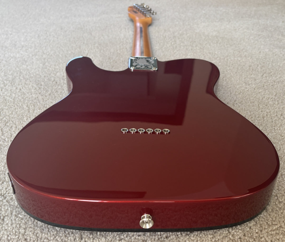 Fender Limited Edition Raphael Saadiq Telecaster Electric Guitar, Dark Red Metallic, Hard Shell Case