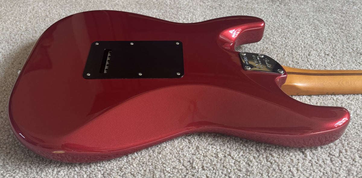 Fender American Ultra II Stratocaster Electric Guitar, Sinister Red, Deluxe Molded Case