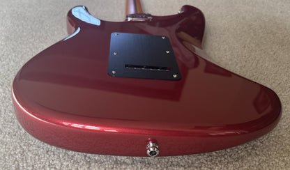 Fender American Ultra II Stratocaster Electric Guitar, Sinister Red, Deluxe Molded Case