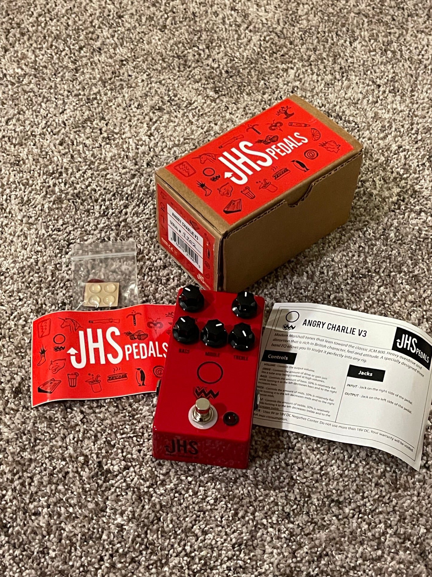 JHS Angry Charlie V3 Distortion Pedal