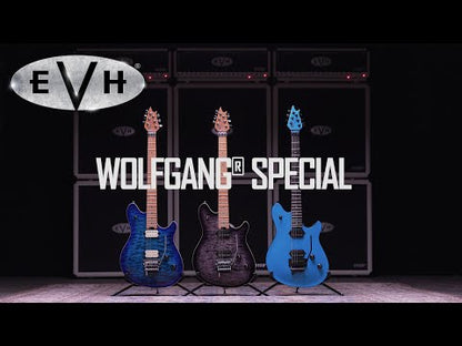 EVH Wolfgang Special QM, Baked Maple Fingerboard, Charcoal Burst, New Hard Shell Case